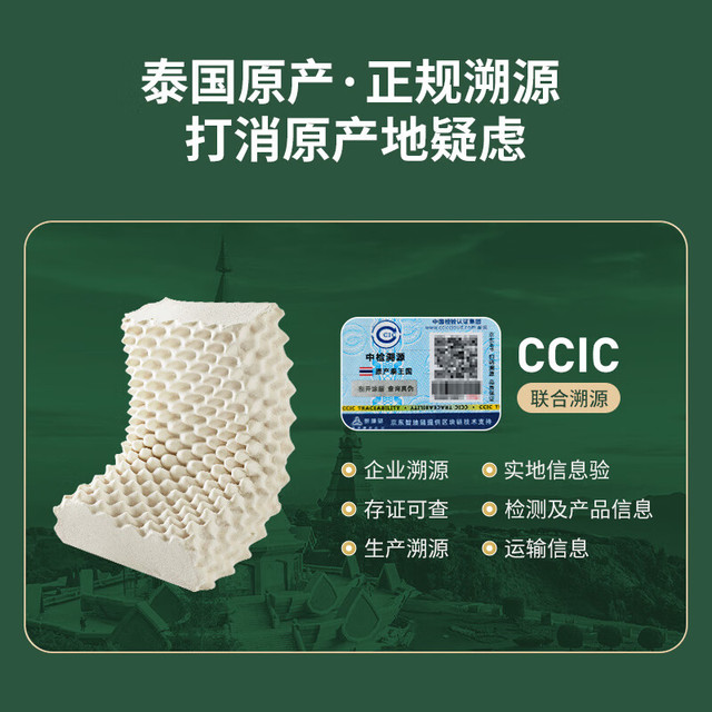 Latex Systems 泰国乳胶枕头芯 94%含量 成人睡眠颈椎 波浪按摩橡胶低枕