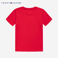 TOMMY HILFIGER汤米儿童装夏季T恤纯色休闲上衣中大童时尚短袖  140 /68【建议身高128-140cm】