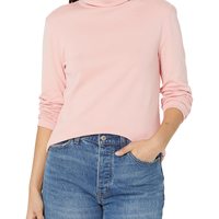 TOMMY HILFIGER 汤米·希尔费格 女式长袖高领毛衣 新娘玫瑰 小号