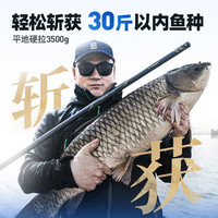 汉鼎一号五代鱼竿轻硬台钓竿手竿渔具品牌汉鼎四代钓鱼竿鲫鲤综合竿 3.9m 【综合竿】28调