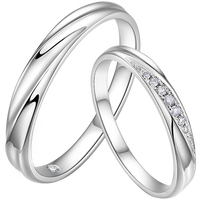 喜钻18K金钻石对戒百搭钻石戒指情侣对戒求婚订婚戒指婚戒520礼物 定制余款，详询客服