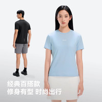 伯希和户外速干T恤男抑菌透气运动半袖吸汗百搭休闲短袖打底衣女 【男款】漫暮黑 | 全 XXXL
