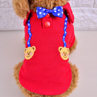 宠物圈 PETCIRCLE 狗狗衣服春夏装宠物两脚衣泰迪贵宾博美比熊幼犬小狗服饰POLO衫