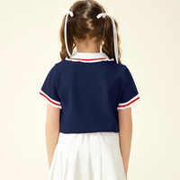 凯蒂猫 Hello Kitty 女童短袖polo衫t恤2025春装儿童上衣女孩夏季
