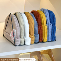 珍琢 黑色铁艺九格帽子置物架DF-4930 帽子收纳架 金属材质 衣橱/衣帽间适用