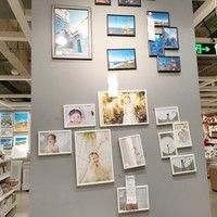 宜家 伊勒瓦 画框相框 白色黑色精致轻巧窄边框7寸 A4 国内代购 其他尺寸