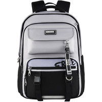 2025书包初中生高中男孩大容量减负护脊双肩女高颜值结实 NB4763宝蓝  适合155-180cm