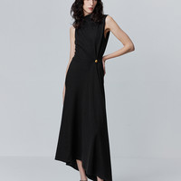 Fabrique Innovations Fabrique 不对称羊毛弹力针织连衣裙 FMNW2312WOP102B0