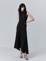 Fabrique Innovations Fabrique 不对称羊毛弹力针织连衣裙 FMNW2312WOP102B0