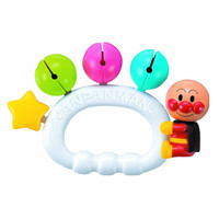 凯蒂奥日本面包超人Pinocchio新生婴儿早教手摇铃玩具安抚彩色摇铃 布偶手摇铃