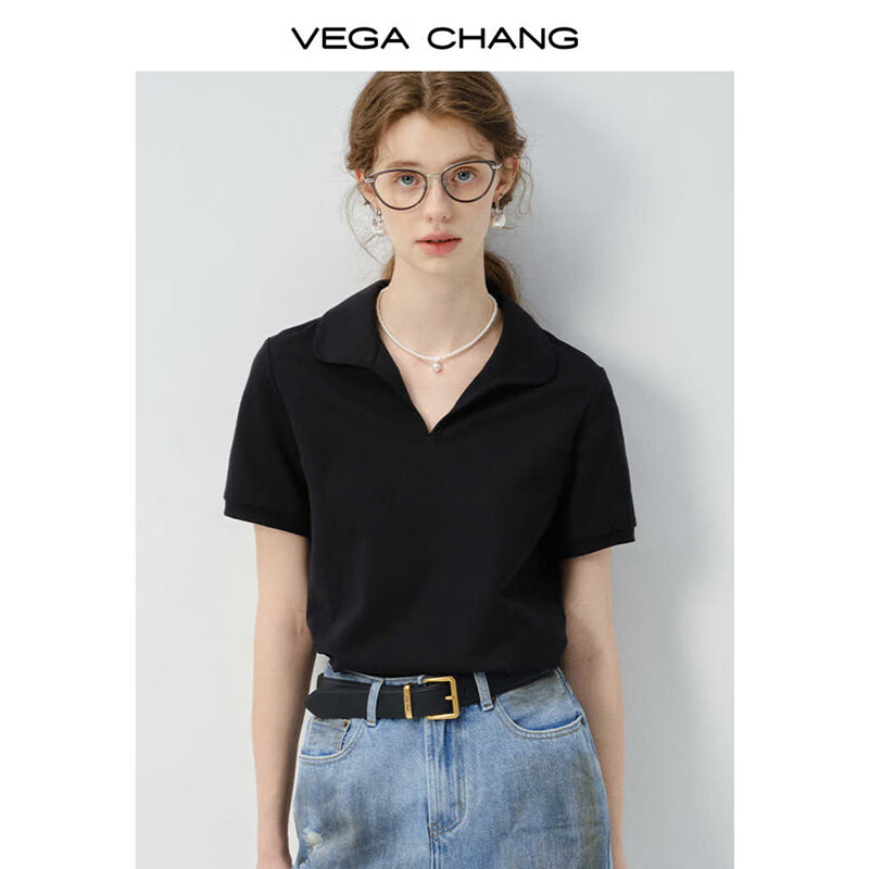  VEGA CHANG 修身 女士短袖T恤