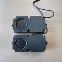万人迷（manovo）diy发烧有源低音炮电脑喇叭台式电脑音响USB有线隐藏式内置小音箱 单喇叭双震膜