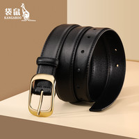 袋鼠女士皮带简约百搭韩版2025夏季女款配牛仔裤腰带女ins潮