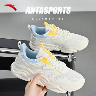  ANTA/安踏 网面透气 女士休闲鞋  【网面透气】白/黄/蓝-3 36.5 码(6)