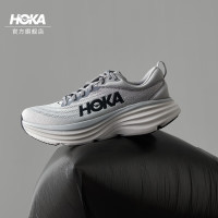 HOKA 邦代系列 Bondi 8 男子跑鞋 1123202-SHMS 鲨鱼灰/雾灰 41
