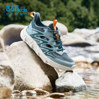 361°童鞋男童运动户外溯溪凉鞋夏季中大童透气运动鞋儿童框子鞋 野草绿色/松木绿色 33