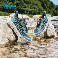 361°童鞋男童运动户外溯溪凉鞋夏季中大童透气运动鞋儿童框子鞋 野草绿色/松木绿色 36