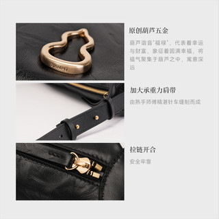 bampo/半坡饰族 半坡挽月包 头层牛皮 茯苓白112 中号 女士手提包