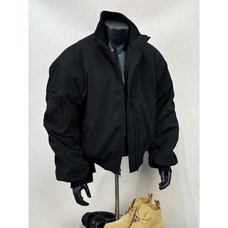 飞行夹克外套男款春季美式高街cleanfit廓形冲锋短款教练棒球服潮 灰色 【常规款】 3XL