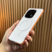  韵宁 防滑 手机壳 磁吸  橙色 PC