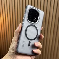 韵宁 防滑 手机壳 防滑边 瓦楞纹 黑色,透灰 PC