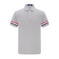 Navigare意大利小帆船夏季灰色短袖polo衫男士翻领T恤休闲菠萝衫 XL 豆蔻绿