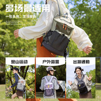 花间公主悦步轻便户外徒步登山双肩包旅行出游背包休闲小书包 淡紫色 15天