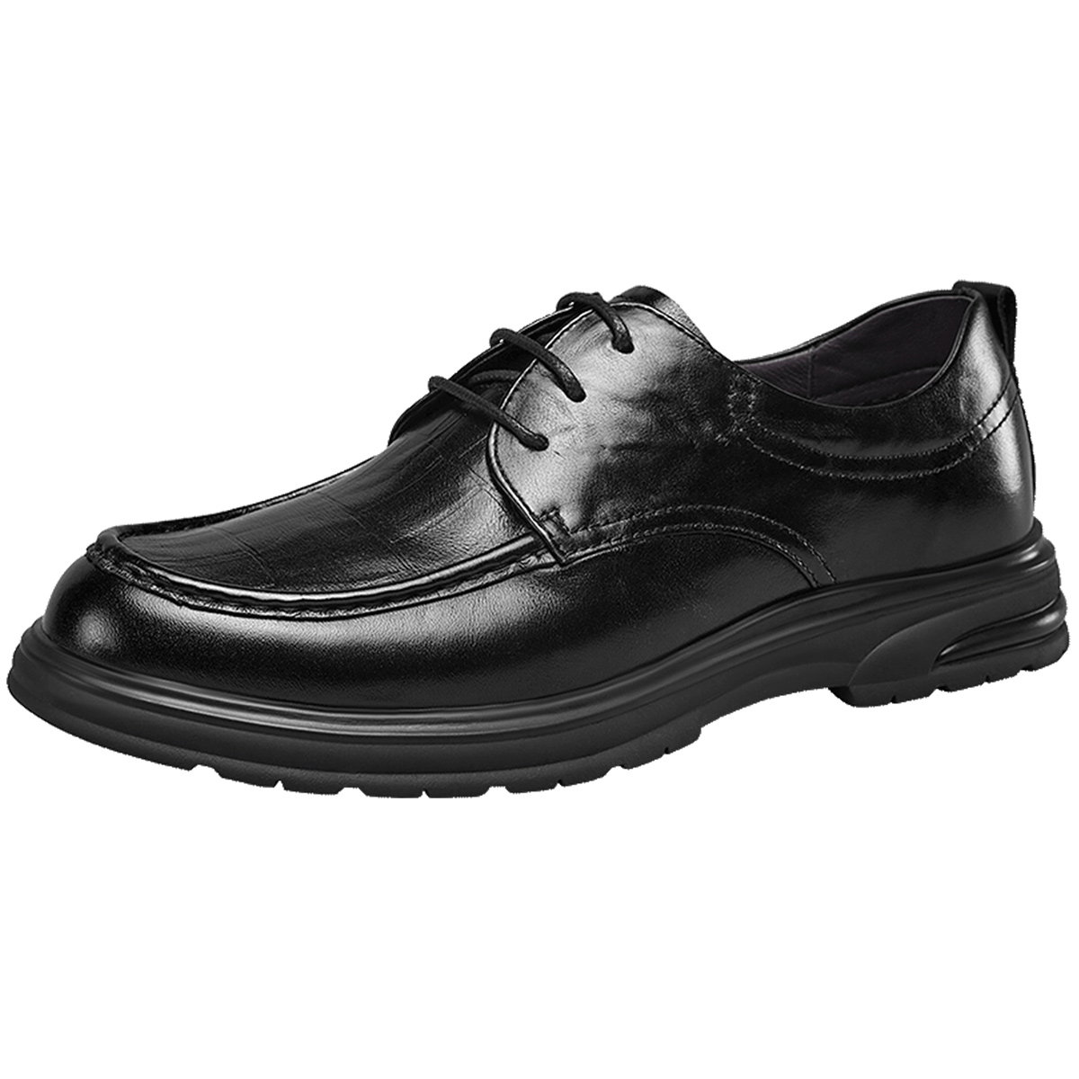 意尔康男鞋2025春季商务正装西装皮鞋透气真皮男士新郎结婚英伦风