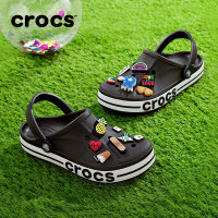 crocs 卡骆驰 洞洞鞋贝雅卡骆班轻便耐磨一脚蹬休闲鞋|205089 黑色/白色-066