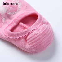 tutuanna袜子 女袜 船袜棉质卡通隐形女士船袜 07403400-1 22-24cm