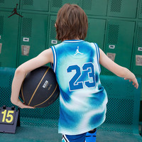 NIKE JORDAN 耐克AJ童装男童23号篮球服背心夏季新款竖条纹儿童运 110 /56 【建议身高104-110cm】