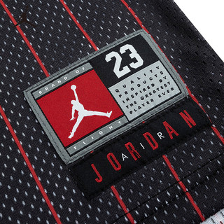 NIKE JORDAN 耐克AJ童装男童23号篮球服背心夏季竖条纹儿童运 正黑色 150 /72 【身高140-152cm】