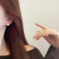 伊灿西太后轻奢仿珍珠耳钉女小众通勤高级感耳环2025气质耳饰 西太后轻奢珍珠耳钉