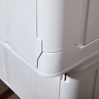 安尔雅可折叠桌面书架书本收纳塑料零食儿童玩具收纳盒特衣服整理储物箱 桌面书本收纳盒