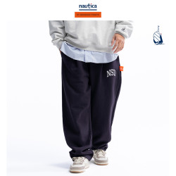nautica white sail 汤本弘通监制 nautica日系中性宽松针织卫裤HYKW4115