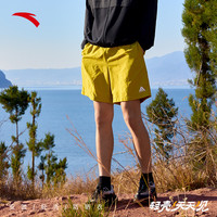 安踏大地之壳丨冰丝防晒短裤梭织五分裤男夏季户外徒步运动裤 基础黑-6 S