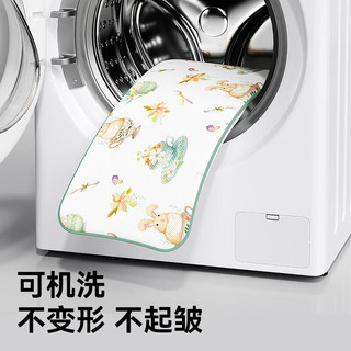 淘气宝贝taoqibaby婴儿枕头夏季宝宝冰丝凉枕护颈吸汗透气新生0-1-儿童枕头 【0-3岁7A抗菌】 茶杯兔兔
