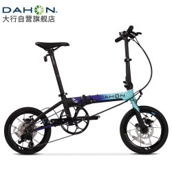 DAHON 大行 16英寸9速碟刹版K3PLUS男女式运动单车KAA693 黑蓝 黑蓝