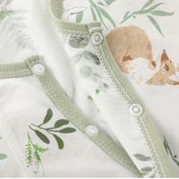 瑄妮薇婴儿短袖连体衣无骨夏季薄款男女宝宝哈衣夏装睡衣新生儿爬服 橙心橙意 90cm