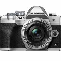奥林巴斯 OM-D E-M10 Mark IV M4/3画幅 微单相机 银色 ED 14-42mm F3.5 EZ 变焦镜头 单头套机