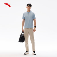 安踏型动polo丨短袖polo衫男装夏季休闲通勤翻领凉感亲肤t恤上衣 晴霄蓝-2 3XL (男190)