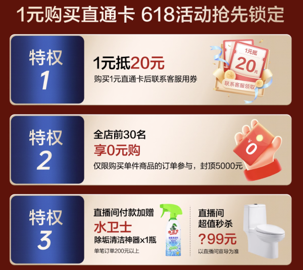 恒洁 HEGII 1元预定5重特权 抢5000元免单锦鲤