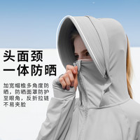 小町娘原纱型防晒衣夏女外套冰凉透气大帽檐防晒服