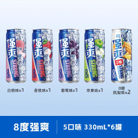 88VIP：锐澳 强爽 330ml*6罐 低度果酒