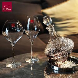 RONA 洛娜 捷克RONA水晶玻璃天鹅白葡萄酒杯家用红葡萄酒杯雷司令葡萄高脚杯
