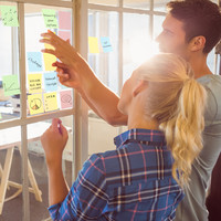 得力便利贴记事贴1本小清新大号留言标签便签贴纸N次贴强粘小本子标记学习办公用便携备忘贴记事卡片