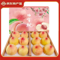 阳山 无锡阳山水蜜桃 时令水果桃子 礼盒 一级果4-5两12个礼盒净重4.8斤多