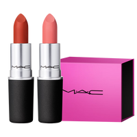 M.A.C【悦己礼盒】尤雾弹口红双支#316+#314哑光雾面轻薄持色  