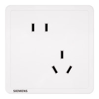 西门子 SIEMENS 致典系列 雅白色开关插座 斜五孔10只装