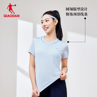 乔丹运动短袖t恤衫女士2025夏季速干微多孔透气跑步上衣 XS